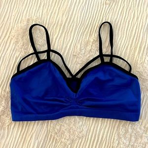 Boutique sports bralette blue/black size S